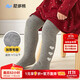 尼多熊兒童打底褲秋冬女童連褲襪白色嬰兒加厚加絨外穿毛圈保暖褲襪