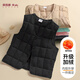 俞兆林兒童背心加厚秋冬男童馬甲冬季保暖洋氣童裝女童棉服 黑色130
