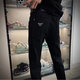 黑色高端牛仔褲男士精神小伙街頭痞帥青少年潮牌修身顯瘦小腳褲子 黑色 L 推薦115-125