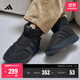adidas ADIPUFF面包鞋保暖防滑耐磨柔軟中幫棉鞋阿迪達斯輕運動(dòng)   黑色/碳黑/皇家藍   43