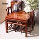 李氏明株 李氏明株 紅木家具非洲花梨（學(xué)名刺猬紫檀）四方餐桌中式飯桌地桌茶桌吃飯馬蹄腿八仙桌 單桌80*80*75+4個(gè)45cm靠背椅
