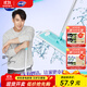 妙潔超纖平板拖把 升級360°拖把干濕兩用家用一拖凈拖地神器 拖把桿*1+拖布*2