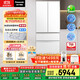 松下（Panasonic）【國家補貼20%】白月光2.0冰箱法式多門(mén)515升家用超薄零嵌入式無(wú)霜自動(dòng)制冰一級能效NR-ED52APB-W