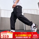 耐克（NIKE）男運動(dòng)褲 春秋款 戶(hù)外工裝褲 直筒梭織HJ1991-010黑色 XL
