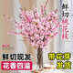 花行榜水培綠植物桃花枝水養鮮切花卉室內 20枝鮮桃花枝60-70cm源頭直發(fā)