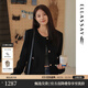 歌力思（ELLASSAY）秋冬新款羊毛羊絨小香風(fēng)外套女EWB351T01000 經(jīng)典黑 M