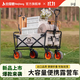 北極狼露營(yíng)車(chē)戶(hù)外推車(chē)兒童可躺野餐車(chē)露營(yíng)裝備折疊露營(yíng)推車(chē)營(yíng)地車(chē)買(mǎi)菜車(chē) 高原白