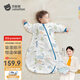 貝肽斯睡袋嬰兒春秋恒溫新生兒童寶寶睡袋一體式防踢被驚跳包被發(fā)熱神器 春秋雙層-感溫(20-26℃）海鯨 S碼 55-70cm（建議0-9個(gè)月）