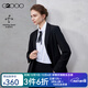 G2000【多面彈性/商場(chǎng)同款】女裝2025秋冬厚款商務(wù)通勤西裝套裝 西服-彈力肌理感-黑色修身 L （38）