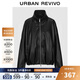 UR2025冬季新款女裝流光風(fēng)皮質(zhì)立領(lǐng)短款超寬松外套UWU150018