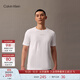 Calvin Klein運動(dòng)【吸濕速干】25夏季男士ck戶(hù)外跑步健身透濕短袖T恤GMS5K159 100-月光白 M