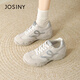 卓詩(shī)尼7cm內增高德訓鞋女透氣休閑女鞋運動(dòng)鞋巨好看百搭 銀色 37