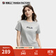 FILA斐樂(lè )大熊貓短袖T恤女2025秋新品修身純棉百搭運動(dòng)休閑上衣 煙云花灰-MG M 165/84A/M