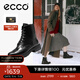 愛(ài)步（ECCO）靴子女 2025新款簡(jiǎn)約百搭厚底增高保暖牛皮馬丁靴 都市232863 黑色23286301001 37