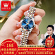 歐利時(shí)（OLEVS）瑞士認證品牌手表女簡(jiǎn)約氣質(zhì)女士手表夜光防水石英表大數字表盤(pán) OLEVS-9970-鋼帶間藍