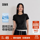 森馬（Semir）涼感T|短袖T恤女短款刺繡修身2025基礎圓領(lǐng)正肩夏裝109325100007