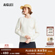 AIGLE艾高衛衣戶(hù)外運動(dòng)保暖經(jīng)典圓領(lǐng)女士上衣 鴿子奶白 BH672 40 (170/92A)