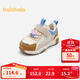 巴拉巴拉童鞋寶寶學(xué)步鞋男童嬰兒鞋秋冬運動(dòng)鞋防滑舒適機能鞋可愛(ài) 白咖色調00315 25