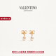 華倫天奴VALENTINO女士 VLOGO 金屬耳環(huán) 金色 均碼