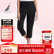 諾帝卡（NAUTICA）【商場(chǎng)同款】女裝春夏款萊賽爾棉彈柔軟透氣七分褲女32PO03 黑色0TB L