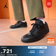 耐克喬丹男子輕便AJ1板鞋冬季平底低幫緩震運動(dòng)鞋JORDAN 553558 093黑/黑/黑 41