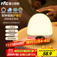 雷士（NVC）喂奶燈節日生日禮物夜燈多功能充電小夜燈嬰兒床頭燈時(shí)鐘顯示