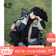 左西兒童沖鋒服外套男童秋裝2025新款男孩大童戶(hù)外服上衣 卡其色 130