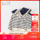 戴維貝拉【商場(chǎng)同款】女童毛衣2023秋裝寶寶學(xué)院風(fēng)兒童針織衫