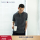 TOMMY HILFIGER【紳動(dòng)POLO】春夏男裝純棉珠地網(wǎng)眼花紗鑲邊修身短袖T恤POLO 灰色DW5 M （推薦：130-140斤）
