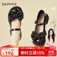 DAPHNE達芙妮瑪麗珍單鞋女皮鞋新款女鞋學(xué)生百搭蝴蝶結洛麗塔鞋子 黑色   跟高3.5cm 37 (235mm)