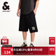 杰克·瓊斯（JACK&JONES） 潮高街時(shí)尚百搭簡(jiǎn)約舒適字母刺繡寬松抽繩休閑短褲男裝22529F019