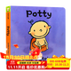英文原版繪本 小毛孩系列一根毛小臟孩 Big Little/Potty  Leslie Patricelli 低幼兒童0-3歲紙板書(shū) 啟蒙認知行為習慣培養情緒管理 上廁所