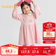 巴拉巴拉童裝女童連衣裙學(xué)院風(fēng)A字裙2025秋寶寶翻領(lǐng)裙子甜美209325111002