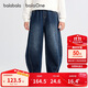 巴拉巴拉balaOne童裝男童長(zhǎng)褲兒童褲子2025秋裝牛仔褲彎刀褲208325108102
