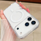 鉑吶苓蘋(píng)果17手機適用16pro磁吸透明殼保護套magsafe軟硬殼iPhone17promax16e充電殼超薄氣囊防摔手機殼 17pro 透明磁吸保護殼