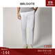 巴魯特（Brloote）涼感九分褲男士挺闊時(shí)尚爽滑舒適透氣休閑褲 白色 170/78A