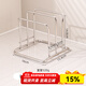 川島屋菜板放置架304不銹鋼砧板架廚房臺面收納鍋蓋厚案板置物架 【304不銹鋼】砧板置物架-大號