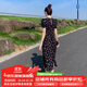 傾她法式氣質(zhì)桔梗碎花連衣裙女夏季2025新款高級感中長(cháng)款顯瘦茶歇裙子 藏青色 XL 建議115-125斤
