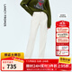 朗姿純棉舒適百搭寬松牛仔褲優(yōu)雅氣質(zhì)闊腿褲2025年冬季新款牛仔褲 米白色 M
