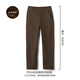 SIMWOOD/簡(jiǎn)木男裝RS04合體直筒軟殼尼龍四面彈復合搖粒絨休閑褲S21250775 咖啡（常規版） 32 (建議141-150斤)