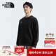 北面（The North Face）衛衣「新年蛻變」情侶款長(cháng)袖針織戶(hù)外寬松圓領(lǐng)上衣25新品|8CFW JK3/宇宙黑 XL /180