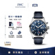 萬(wàn)國（IWC）飛行員計時(shí)腕表 藍盤(pán)皮帶 自動(dòng)機械男表 IW388101 41mm