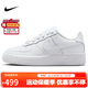 耐克NIKE板鞋女子大童空軍一號 AIR FORCE 1運動(dòng)鞋FV5951-111白39