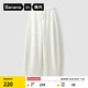 蕉內（Bananain）5系女士闊腿褲子時(shí)尚舒適顯瘦顯腿長(cháng)彈力休閑褲高腰衛褲透氣散熱 米白色 M