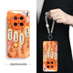 品盟（PISMEXOK）適用于華為mate80promax/70Pro手機殼玻璃新款好柿發(fā)生時(shí)尚斜挎可背帶保護套國潮文字新品女款后殼 【好柿花生-星宇橙+珍珠掛繩】 華為 Mate 70 Pro/Pro+
