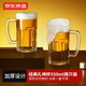 京東京造 啤酒杯 大號帶把手扎啤酒杯精釀北歐風(fēng)飲料冰杯550ml 兩只裝