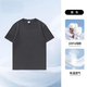 MZWZ純棉t恤男 圓領(lǐng)長(cháng)袖t恤男打底衫半袖情侶加厚德絨上衣t恤衫 鐵灰(短袖） XL （125-140斤）