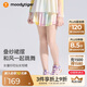 moodytiger【仙女家族】女童短裙速干涼感夏季兒童半身裙高腰輕薄透氣運動(dòng)裙