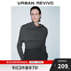 UR2025冬季新款女裝格雷系假兩件披肩長(zhǎng)袖針織衫UWG950184