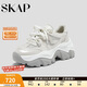 圣伽步（SKAP）老爹鞋女士厚底網(wǎng)面透氣運動(dòng)休閑鞋